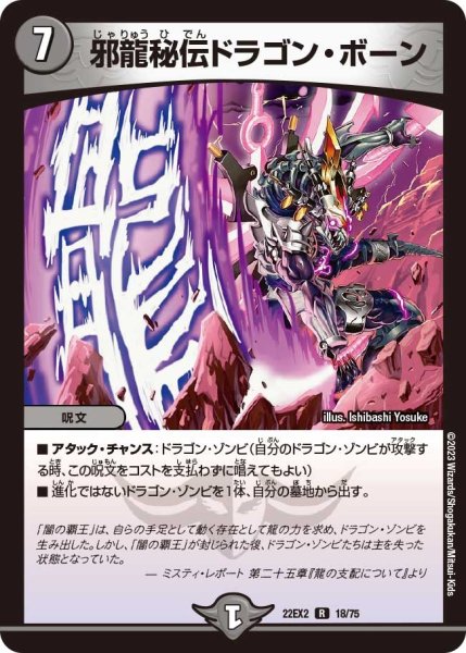 画像1: 【闇のキリフダたち】邪龍秘伝ドラゴン・ボーン 22EX2_18/75 (1)