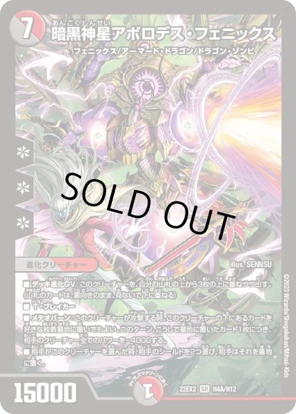 画像1: 【闇のキリフダたち】暗黒神星アポロデス・フェニックス 22EX2_H4A/H12 (1)