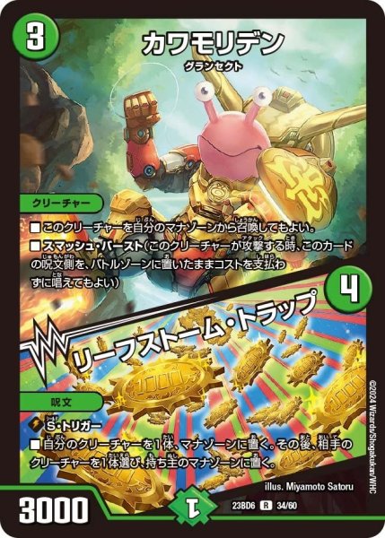 画像1: 【双極のアカシックZ計画】カワモリデン / リーフストーム・トラップ 23BD6_34/60 (1)