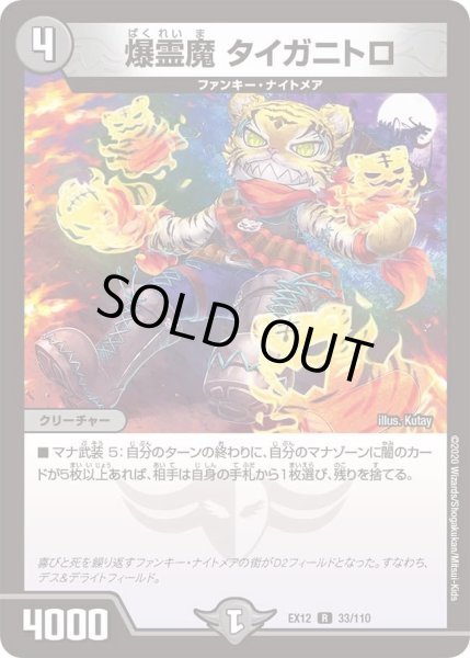 画像1: 【~EX12~最強戦略!!ドラリンパック】爆霊魔タイガニトロ DMEX12_33/110 (1)