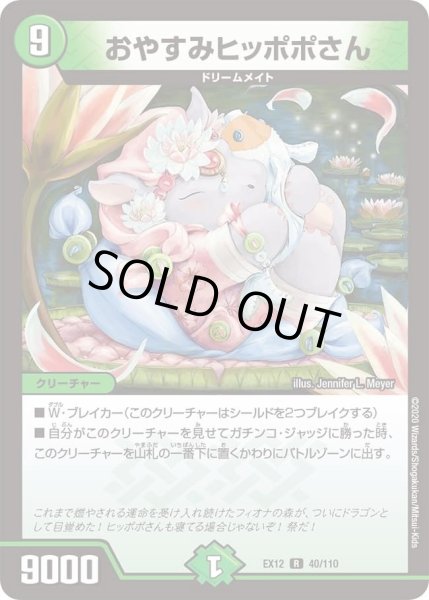画像1: 【~EX12~最強戦略!!ドラリンパック】おやすみヒッポポさん DMEX12_40/110 (1)
