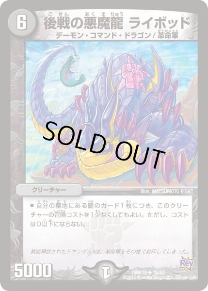 画像1: 【禁断のドキンダムX】後戦の悪魔龍ライボッド DMR19_35/87 (1)
