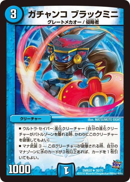 画像1: 【正体判明のギュウジン丸】ガチャンコブラックミニ DMR20_30/70 (1)