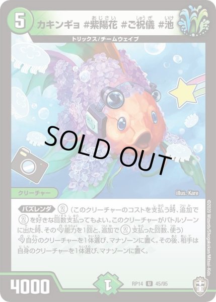 画像1: 【十王篇第2弾 爆皇×爆誕 ダイナボルト!!!】カキンギョ＃紫陽花＃ご祝儀＃池 45/95 (1)