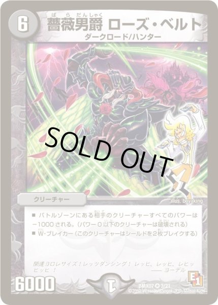 画像1: 【ヒーローズ・ビクトリー・パック 咆えろ野生の大作戦】薔薇男爵ローズ・ベルト DMX07_3/21 (1)