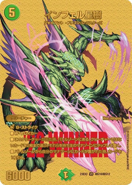 画像1: 【デュエキングMAX 2023】インフェル星樹 23EX2_ 超G10/超G12 (1)